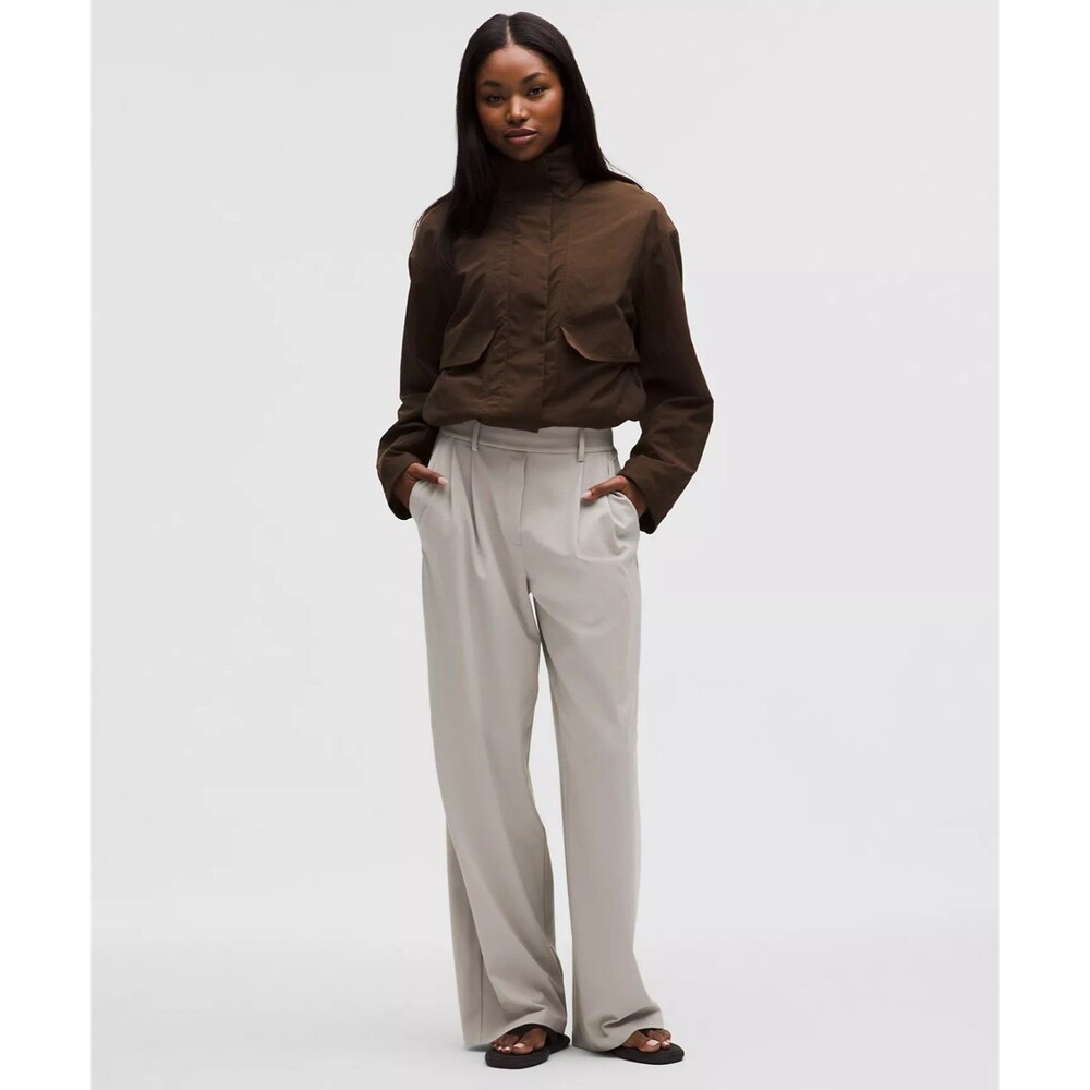 Lululemon Daydrift High-Rise Wide-Leg Trouser Regular Size L, Downtown Tan NWT - Picture 1 of 4